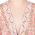 Viscose blend kimono, 'Luminous Lines' - Floral Orange and Fuchsia Viscose Blend Kimono with Sequins