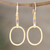 Gold-plated labradorite dangle earrings, 'Wrap Party' - Handmade Gold-Plated Labradorite Dangle Earrings