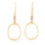 Gold-plated labradorite dangle earrings, 'Wrap Party' - Handmade Gold-Plated Labradorite Dangle Earrings
