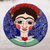 Arte mural de cerámica - Arte mural de cerámica con temática floral de Frida de México