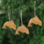 Wood ornaments, 'Happy Dolphins' (set of 3) - Dolphin-Themed Wood Ornaments from India (Set of 3)