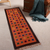 Wool runner, 'Energizing Geometry' (1.5x5) - Hand-Woven Wool Runner Rug with Square Motifs (1.5x5)