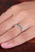 Emerald band ring, 'Harmonious Princess' - Fair Trade High-Polished Faceted Round Emerald Band Ring (image 2j) thumbail