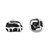 Sterling silver stud earrings, 'Aesthetic' - Oxidized Sterling Silver Stud Earrings Made in Armenia