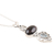 Garnet and blue topaz pendant necklace, 'Sparkling Radiance' - Garnet and Blue Topaz Sterling Silver Pendant Necklace