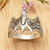 Sterling silver band ring, 'Nocturnal Puissance' - Artisan-Made Bat-Shaped Sterling Silver Band Ring from Bali (image 2) thumbail