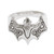 Sterling silver band ring, 'Nocturnal Puissance' - Artisan-Made Bat-Shaped Sterling Silver Band Ring from Bali (image 2c) thumbail