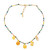 Gold-plated multi-gemstone beaded jewelry set, 'Blue Offerings' - Golden Day of the Dead-Themed Multi-Gemstone Jewelry Set