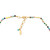 Gold-plated multi-gemstone beaded jewelry set, 'Blue Offerings' - Golden Day of the Dead-Themed Multi-Gemstone Jewelry Set