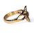 Anillo de cóctel de latón - Anillo de cóctel con banda doble de latón con temática floral de Armenia