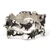 Sterling silver band ring, 'Abstract Elegance' - Textured Modern Sterling Silver Band Ring from Armenia