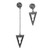 Sterling silver statement dangle earrings, 'Altars to Perfection' - Armenian-Inspired Sterling Silver Statement Dangle Earrings