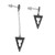 Sterling silver statement dangle earrings, 'Altars to Perfection' - Armenian-Inspired Sterling Silver Statement Dangle Earrings