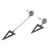 Sterling silver statement dangle earrings, 'Altars to Perfection' - Armenian-Inspired Sterling Silver Statement Dangle Earrings