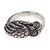 Sterling silver cocktail ring, 'Perky Night Owl' - Handcrafted Balinese Sterling Silver Owl Ring