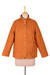 Embroidered cotton jacket, 'Pumpkin Fantasy' - Embroidered Cotton Slub Jacket
