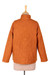 Embroidered cotton jacket, 'Pumpkin Fantasy' - Embroidered Cotton Slub Jacket