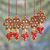 Beaded ornaments, 'Holiday Comets' (set of 5) - Embroidered Beaded Ornaments from India (set of 5)