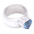 Blue topaz solitaire ring, 'Heart Voice' - Heart Shaped Sterling Silver and Blue Topaz Ring