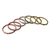 Copper and brass band rings, 'Earth's Triumph' (set of 7) - Set of 7 Copper and Brass Band Rings in a Polished Finish
