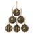 Beaded ornaments, 'Forest Bliss' (set of 6) - Fair Trade Beaded Christmas Ornaments (Set of 6)