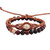 Jade macrame pendant and beaded stretch bracelets, 'Exquisite Duo' (pair) - 2 Jade Macrame Pendant and Beaded Stretch Bracelets in Brown