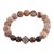 Jasper and tiger's eye beaded stretch bracelet, 'Flavors of the Earth' - Jasper and Tiger's Eye Beaded Stretch Bracelet from India