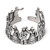 Anillo envolvente de plata de ley - Anillo De Envoltura De Plata Esterlina Con Temas Esterlina Artesanales