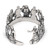 Anillo envolvente de plata de ley - Anillo De Envoltura De Plata Esterlina Con Temas Esterlina Artesanales