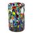 Handblown glass tumblers, 'Jubilant Colors' (set of 5) - Multicolored Spotted Glass Tumblers from Mexico (Set of 5)