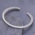 Sterling silver cuff bracelet, 'Leaf Life' - Hand Made Sterling Silver Leaf-Themed Cuff Bracelet
