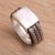 Men's sterling silver ring, 'Gallant Dragon' - Men's Sterling Silver Band Ring