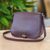 Leather sling bag, 'Smart Life' - Hand Made Leather Sling Bag