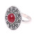 Anillo de cóctel jasper - Anillo de cóctel de jaspe elaborado artesanalmente en la India