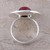Anillo de cóctel jasper - Anillo de cóctel de jaspe elaborado artesanalmente en la India