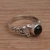 Onyx cocktail ring, 'Be Good' - Handmade Onyx 925 Sterling Silver Cocktail Ring Indonesia
