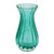Handblown art glass bud vase, 'Crystalline Forest' - Murano Inspired Green Handblown Brazilian Art Glass Dud Vase
