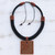 Collar colgante de cerámica - Collar colgante de cerámica con diseño de triángulos de Brasil