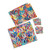 Hand-painted placemats and coasters, 'Springtime Hearts' (set for 4) - 8-Piece Hand-Painted Placemat & Coaster Set with Heart Motif