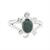Jade cocktail ring, 'Dark Green Marine Turtle' - Sterling Silver Ring with Jade Artisan Crafted Jewelry