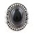 Onyx cocktail ring, 'Intrinsic' - Black Onyx Cocktail Ring from India