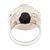 Onyx cocktail ring, 'Intrinsic' - Black Onyx Cocktail Ring from India