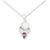 Amethyst y Rainbow Moonstone Collar de colgante - Collar con colgante de amatista y piedra lunar arcoíris