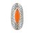 Carnelian cocktail ring, 'Eye of India' - Bold Artisan Crafted Carnelian Cocktail Ring