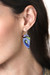 Vitreous enamel and copper dangle earrings, 'Bird Splendor' - Blue Bird-Themed Vitreous Enamel on Copper Dangle Earrings