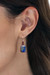 Lapis lazuli and garnet dangle earrings, 'Romantic Blueberry' - Lapis Lazuli and Garnet Dangle Earrings from Thailand (image 2j) thumbail