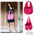 Cotton hobo shoulder bag, 'Pink Wilderness' - Cotton hobo shoulder bag
