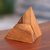 Teak wood puzzle, 'Enchanting Pyramid' - Handcarved Teak Wood Pyramid Puzzle from Java
