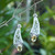 Citrine dangle earrings, 'Beautiful Vines' - Citrine and 925 Silver Vine Motif Dangle Earrings from Bali