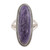 Charoite cocktail ring, 'Storm Cloud' - Handmade Charoite and Sterling Silver Cocktail Ring